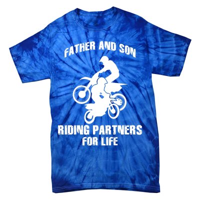 Father And Son Riding Partners For Life Motocross Tie-Dye T-Shirt