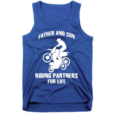 Father And Son Riding Partners For Life Motocross Tank Top