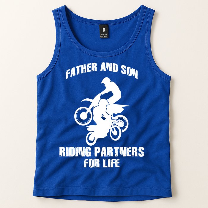 Father And Son Riding Partners For Life Motocross Tank Top