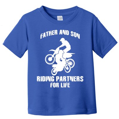 Father And Son Riding Partners For Life Motocross Toddler T-Shirt