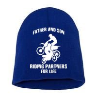 Father And Son Riding Partners For Life Motocross Short Acrylic Beanie