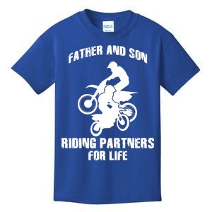 Father And Son Riding Partners For Life Motocross Kids T-Shirt