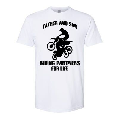 Father And Son Riding Partners For Life Motocross Softstyle® CVC T-Shirt