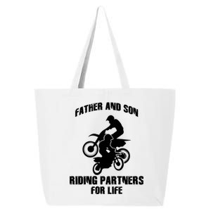 Father And Son Riding Partners For Life Motocross 25L Jumbo Tote