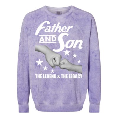 Father And Son The Legend & Legacy Colorblast Crewneck Sweatshirt