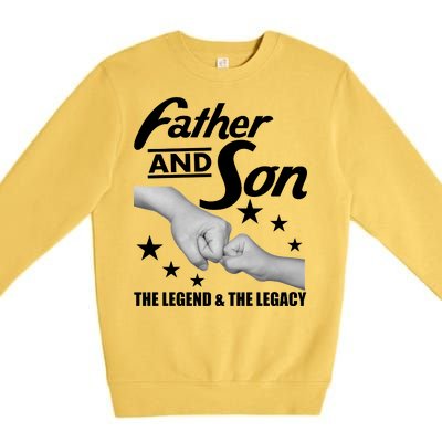 Father And Son The Legend & Legacy Premium Crewneck Sweatshirt