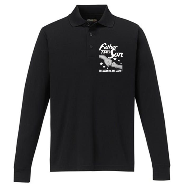 Father And Son The Legend & Legacy Performance Long Sleeve Polo