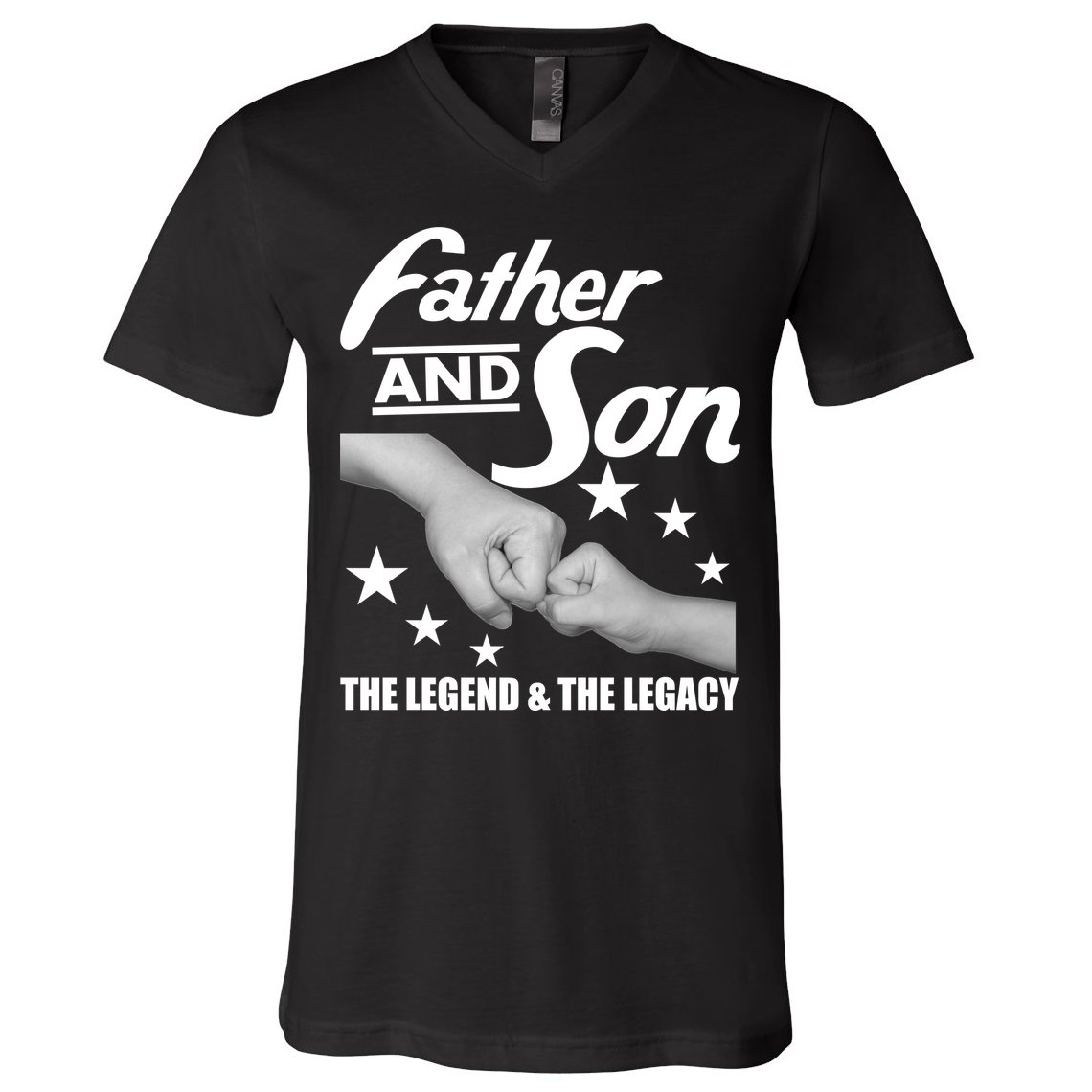 Father And Son The Legend & Legacy V-Neck T-Shirt