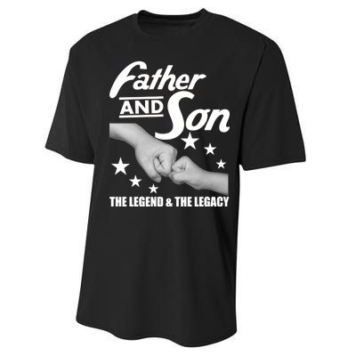 Father And Son The Legend & Legacy Performance Sprint T-Shirt