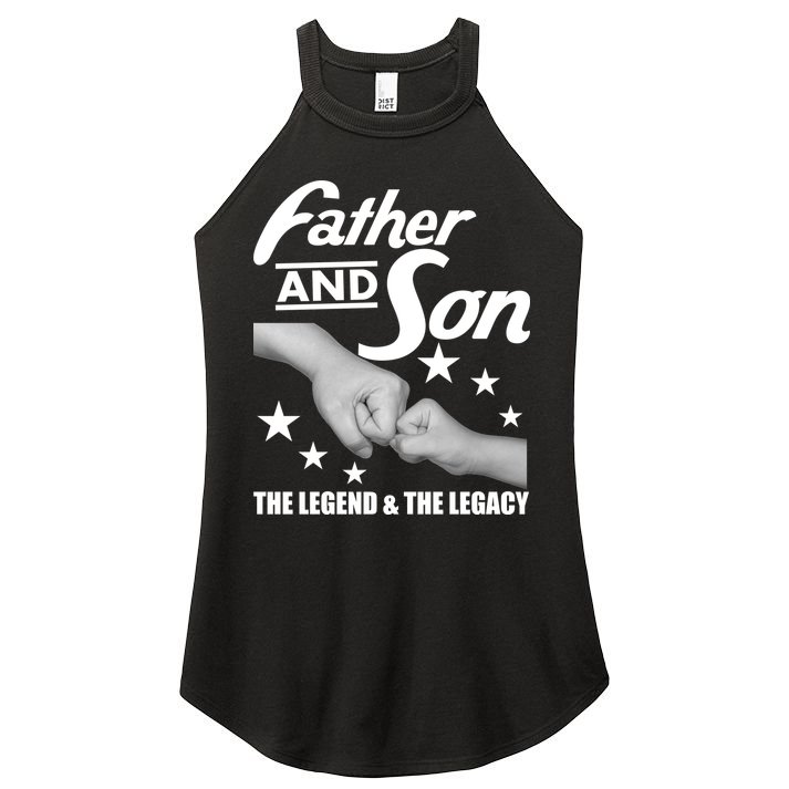 Father And Son The Legend & Legacy Women's Perfect Tri Rocker Tank