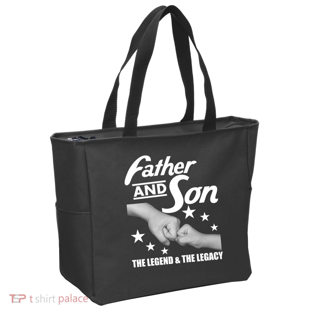 Father And Son The Legend & Legacy Zip Tote Bag