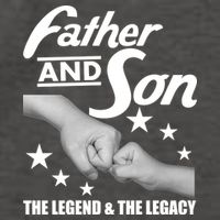 Father And Son The Legend & Legacy Vector Backpack