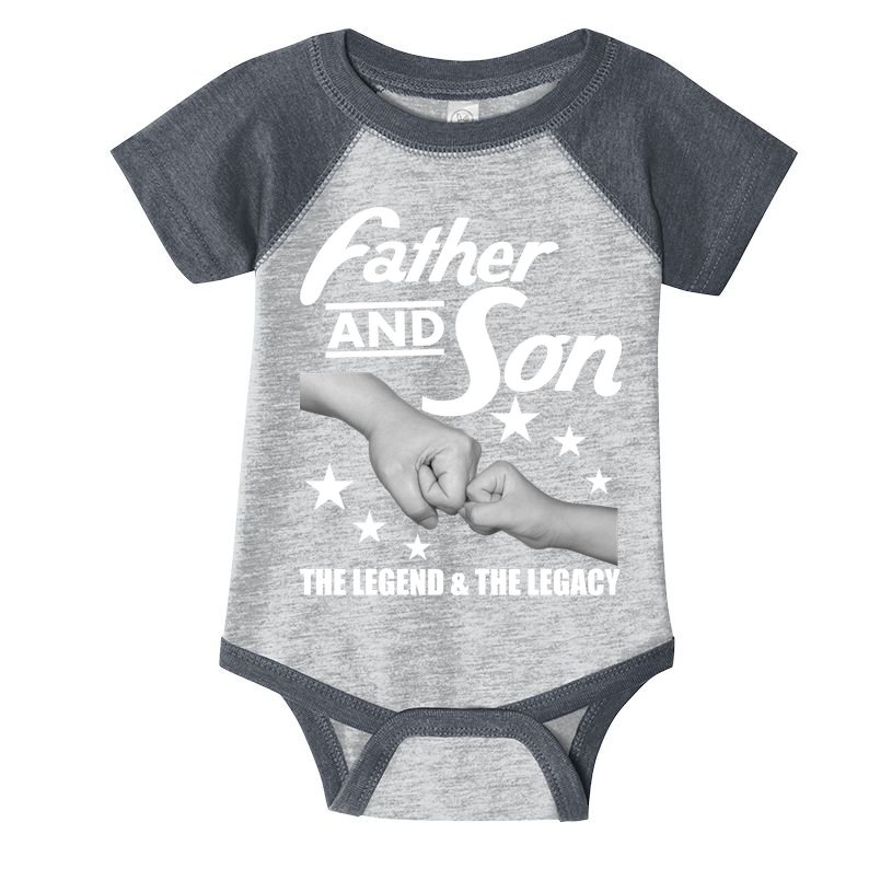 Father And Son The Legend & Legacy Infant Baby Jersey Bodysuit