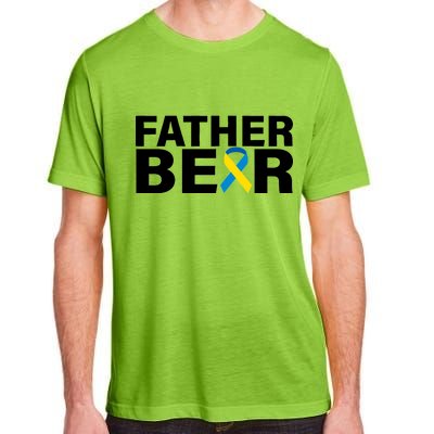 Father Bear Down Syndrome Awareness Adult ChromaSoft Performance T-Shirt