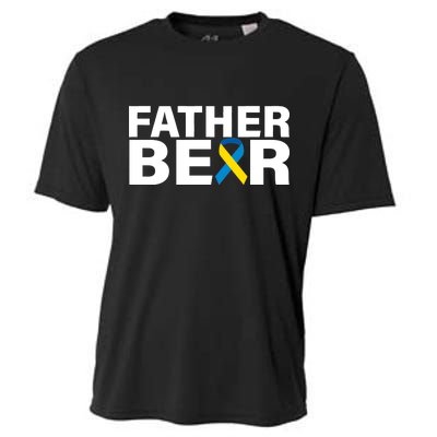 Father Bear Down Syndrome Awareness Cooling Performance Crew T-Shirt