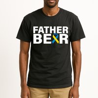 Father Bear Down Syndrome Awareness Tall T-Shirt