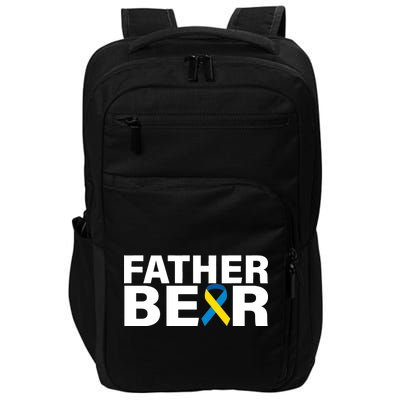 Father Bear Down Syndrome Awareness Impact Tech Backpack