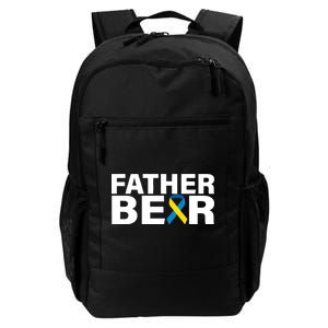 Father Bear Down Syndrome Awareness Daily Commute Backpack