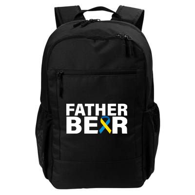 Father Bear Down Syndrome Awareness Daily Commute Backpack