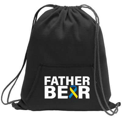 Father Bear Down Syndrome Awareness Sweatshirt Cinch Pack Bag