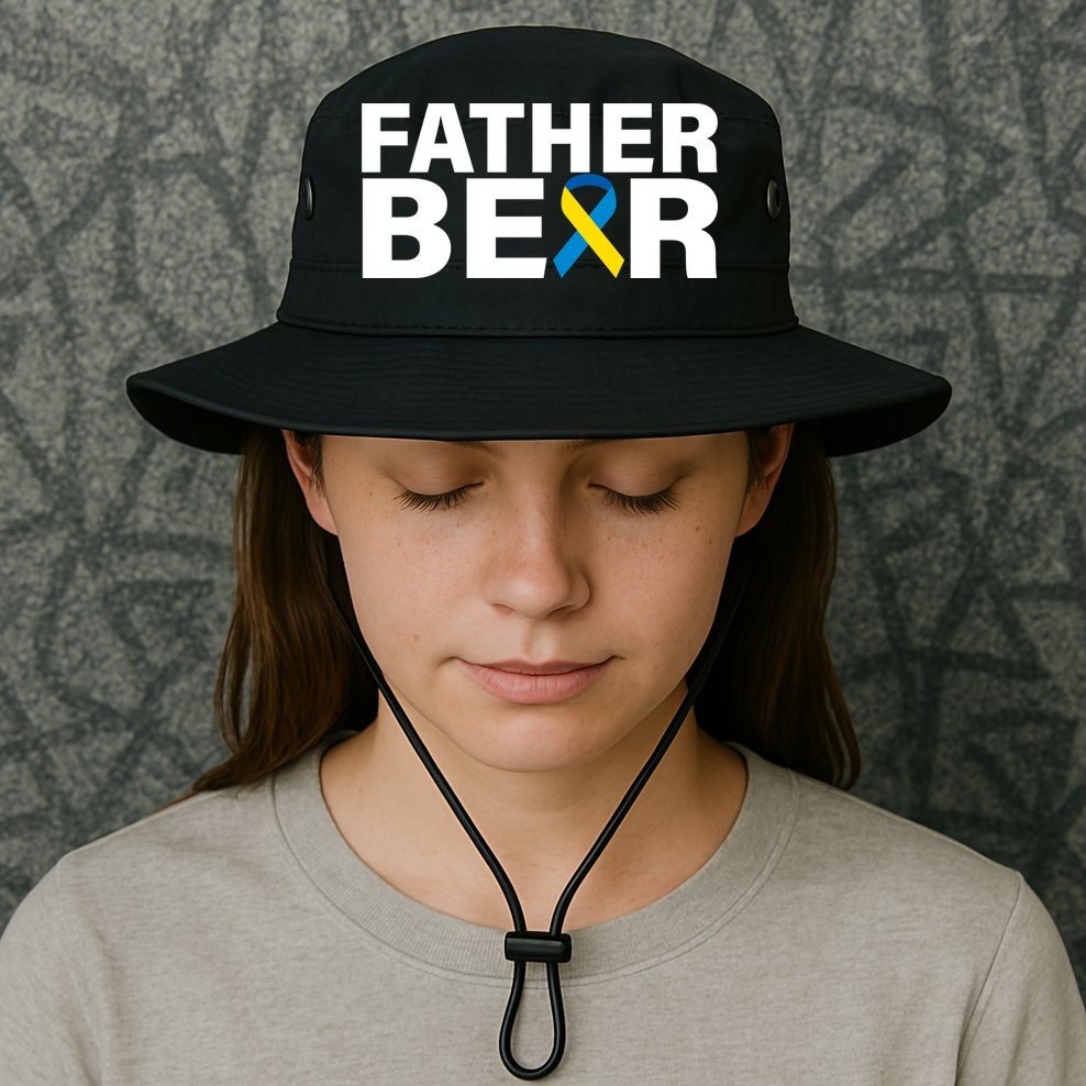 Father Bear Down Syndrome Awareness Bucket Hat