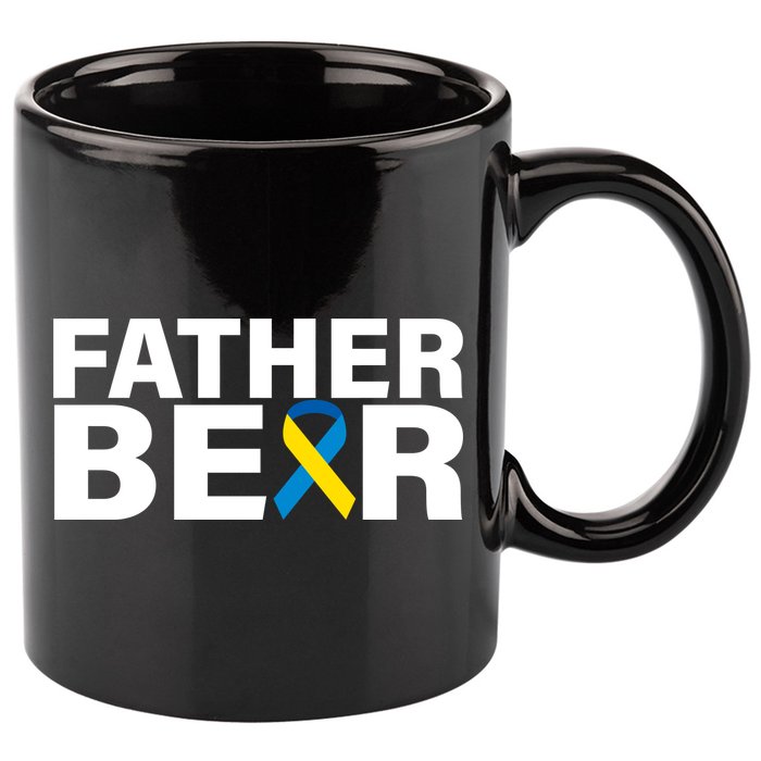 Father Bear Down Syndrome Awareness 11oz C Handle Ceramic Mug