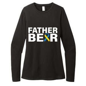 Father Bear Down Syndrome Awareness Womens CVC Long Sleeve Shirt