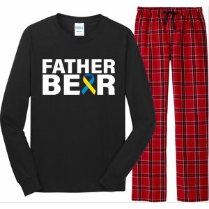 Father Bear Down Syndrome Awareness Long Sleeve Pajama Set