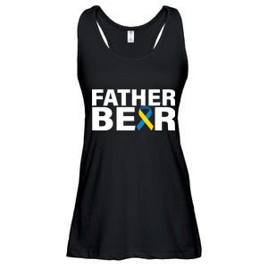 Father Bear Down Syndrome Awareness Ladies Essential Flowy Tank