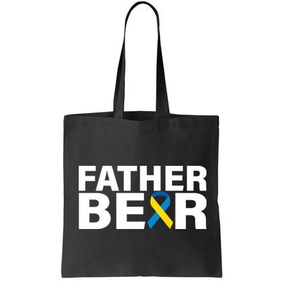 Father Bear Down Syndrome Awareness Bag