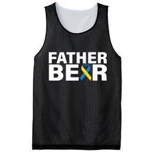 Father Bear Down Syndrome Awareness Mesh Reversible Basketball Jersey Tank