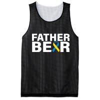 Father Bear Down Syndrome Awareness Mesh Reversible Basketball Jersey Tank