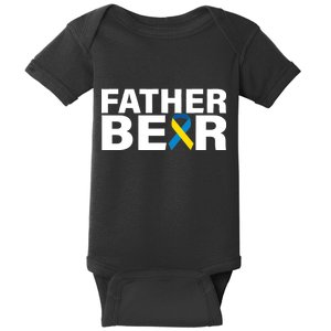 Father Bear Down Syndrome Awareness Baby Bodysuit