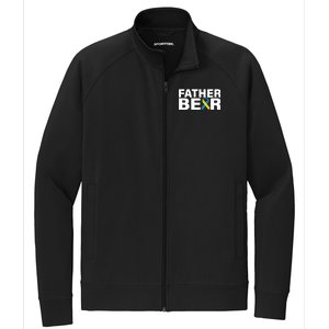 Father Bear Down Syndrome Awareness Stretch Full-Zip Cadet Jacket