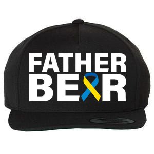 Father Bear Down Syndrome Awareness Wool Snapback Cap