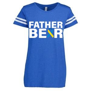 Father Bear Down Syndrome Awareness Enza Ladies Jersey Football T-Shirt