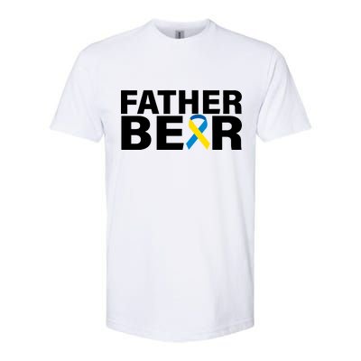 Father Bear Down Syndrome Awareness Softstyle® CVC T-Shirt