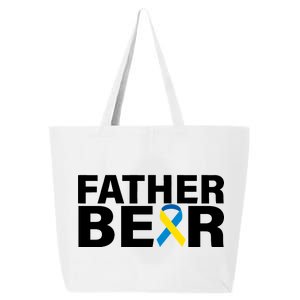 Father Bear Down Syndrome Awareness 25L Jumbo Tote