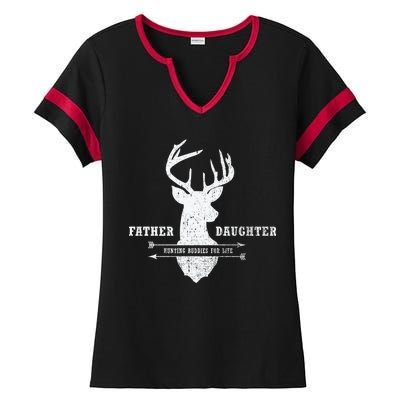 Father Daughter Hunting Ladies Halftime Notch Neck Tee