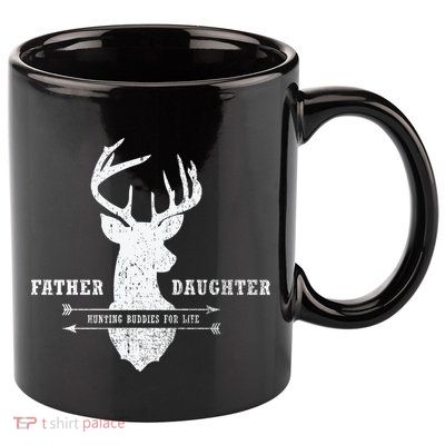 Father Daughter Hunting 11oz C Handle Ceramic Mug
