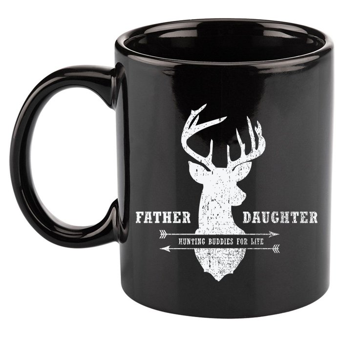 Father Daughter Hunting 11oz C Handle Ceramic Mug