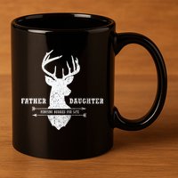 Father Daughter Hunting 11oz C Handle Ceramic Mug