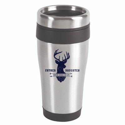 Father Daughter Hunting 16oz Travel Tumbler