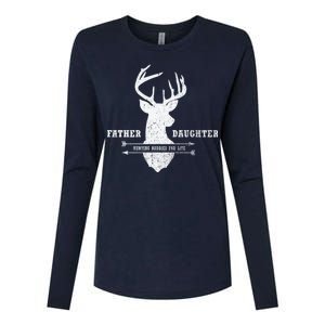 Father Daughter Hunting Womens Cotton Relaxed Long Sleeve T-Shirt