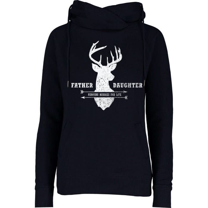 Father Daughter Hunting Womens Funnel Neck Pullover Hood