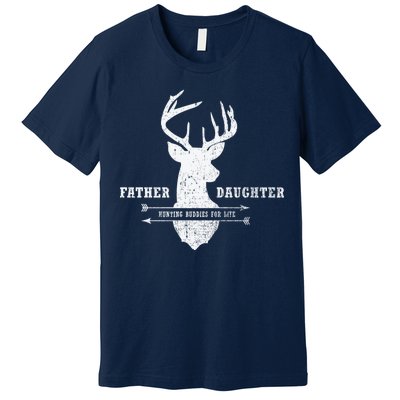 Father Daughter Hunting Premium T-Shirt