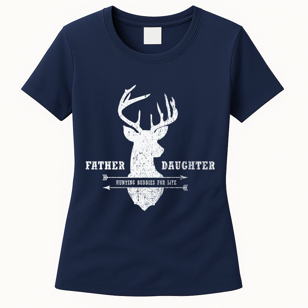 Father Daughter Hunting Womens T-Shirt