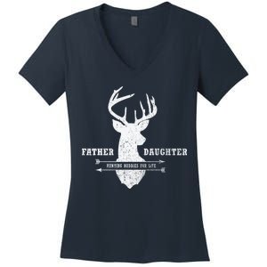 Father Daughter Hunting Women's V-Neck T-Shirt