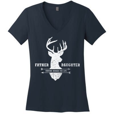 Father Daughter Hunting Women's V-Neck T-Shirt