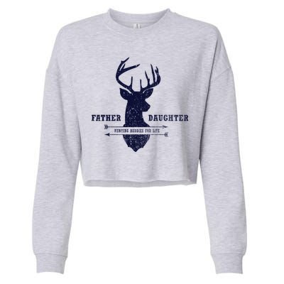 Father Daughter Hunting Cropped Pullover Crew